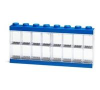 LEGO vitrine 16 mini figurines 38,2 x 18,4 cm en polypropylène bleu Bleu G