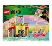 LEGO Wicked Glinda, Elphaba & Nessarose à l’Université de Shiz - Set avec Un Voilier et 3 Mini-poupées - Cadeau Enfants