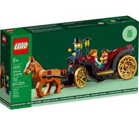 LEGO Wintertime Carriage Ride 40603 GWP Figurines festives, roues dorées et design charmant pour la joie des vacances (153 pièces)