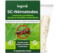 Legona Nématodes SC pour lutter contre les courtilières - 100 millions pour 200 m² / 500 l de terreau - Traitement bio sans nuisibles pour pelouses et massifs