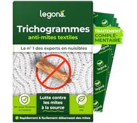 Legona® Trichogramma Mites des vêtements | 10 Cartes à 1 Livraison | Anti-Mites Naturel | Produit performant Contre Les Mites