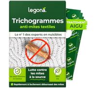 Legona® Trichogramma Mites des vêtements | 4 Cartes à 6 livraisons | Anti-Mites Naturel | Produit performant Contre Les Mites