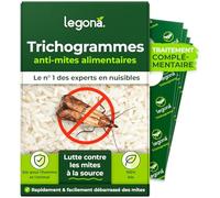 Legona® Trichogrammes Anti Mites Alimentaires | 15 Cartes à 1 Livraison | Anti-Mites Naturel | Puissant Produit Contre Les Mites