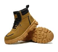 Legou Chaussures d'assurance-travail pour homme Chaussures de soudage Sécurité en acier, jaune, 41.5 EU