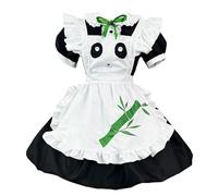Legou Robe de gâteau pour femme - Costume de soubrette - Costume de panda - Robe Lolita - Noir - Taille XL