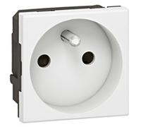 Legrand 0 771 11 boitier de prise de courant Type E (FR) Blanc