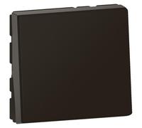 Legrand - Poussoir lumineux avec voyant Mosaic Easy-Led 6A 2 modules - noir mat