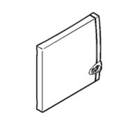 Legrand Porte IP40 IK07 pour coffret capacité mini 8-9 modules blanc RAL9003