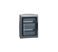Legrand 001921 Coffret Étanche Plexo avec Embouts à Perforation Directe Prémontés IP65 IK09, 12 Modules, Gris