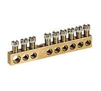 Legrand 004801 Bornier de Répartition nu à Visser, 1 Connexion, 6mm² à 25mm², Longueur 45mm, Or