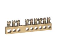 Legrand 004803 Bornier de Répartition nu à Visser, 1 Connexion, 6mm² à 25mm², Longueur 73mm, Or