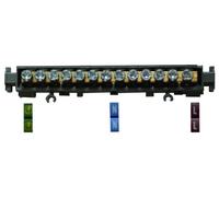 Legrand 004824 Bornier de Répartition nu sur Support 1 Connexion, 6mm² à 25mm², 113mm Longueur, Gris