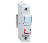 Legrand 005808 Coupe-Circuit Sectionneur Unipolaire pour Cartouche Cylindrique Industrielle Type aM ou gG, 10mm x 38mm, 500V, Gris Clair