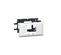 Legrand 010952 DLP Monobloc Mosaic Support pour Goulotte avec Couvercle, 65mm, 2 Modules