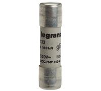 Legrand Cartouche industrielle cylindrique 013302 Type G sans voyant 10mmx38mm 2A Gris