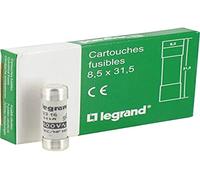 Legrand 013304 Type G Cartouche Industrielle Cylindrique sans Voyant, 10mmx38mm, 4A