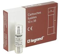 Legrand 013306 Type G Cartouche Industrielle Cylindrique sans Voyant, 10mmx38mm, 6A