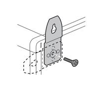 Legrand 020100 Pattes de Fixation Murale Métal pour Coffret et Armoire, Xl³800, Xl³400 et Xl³160, Lot de 4