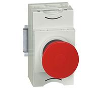 Legrand 023874 Tête Coup de Poing Pousser-Tirer Arrêt D'urgence IP69, Ø40mm, Osmoz Composable, Rouge