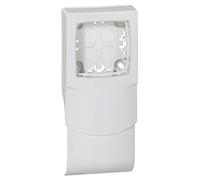 Legrand 031450 DLPlus Cadre Appareillage Saillie pour Pose le Long des Plinthes Épaisseur 20mm, 1 Poste, Blanc