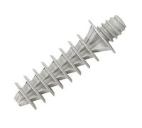 Lot de 100 chevilles à visser - Pour perçage ø8mm - Pour tête filetée ø6,6mm - Pas 150 - Gris