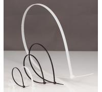 Legrand 032014 Collier Colring à Denture Intérieure, 2.4mm Largeur, Longueur à Plat 180mm, Noir, 100 Piece