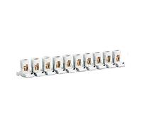 Legrand 034003 Barrette de 10 Bornes Séparables avec Capacité, par Borne 2mm X 25mm² et Pas 21.5mm