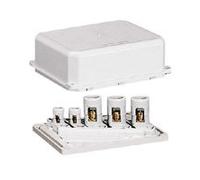 Legrand 034022 Coffret Matière Moulée, IP40, IK04, Dimensions 118x92x45mm, pour Bornes 6mm², 10mm², 16mm², 25mm² et 35mm², Blanc, Lot de 10