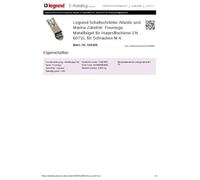 Legrand 036469 Fixoméga pour Vis M4 pour Fixation Appareillage, Rails Symétrique