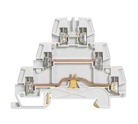 Legrand 037152 Bloc de Jonction Phase Terre Neutre à Vis Viking3 avec 3 Jonctions, 3 Étages Sorties 2.5mm², Pas 5mm, Gris