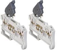 Legrand 037281 Bloc de Jonction Sectionnable à Ressort Viking3 avec 1 Jonction, 2 Conducteurs, Cartouche Fusible à Préhenseur, 5mm x 20mm, 20er Pack (Lot de 2)