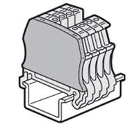 Legrand 037551 Cloison Terminale pour Blocs de Jonction à Vis Viking 3 avec 1 Entrée 1 Sortie pas de 12mm ou 15mm
