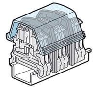 Legrand 037569 Ecran de Protection à Couper pour Bloc de Jonction à Vis Viking 3 avec 1 Entrée 1 Sortie pas 12mm et 15mm