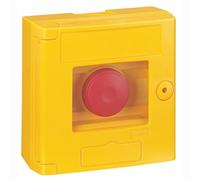 Legrand 038001 Coffret Bris de Glace Coup de Poing IP44 avec Voyant, Montage en Saillie, Jaune