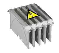 Legrand 039489 Viking3 Capot de Protection pour Bloc de Jonction de Puissance, 4 Blocs Pas 46mm