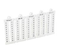 Legrand 039506 Viking3 Plaque Repères à Lecture Horizontale pour Bloc de Jonction, Chiffres 11 à 20, Pas 5mm