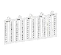 Legrand 039511 Viking3 Plaque Repères à Lecture Horizontale pour Bloc de Jonction, Chiffres 101 à 200, Pas 5mm