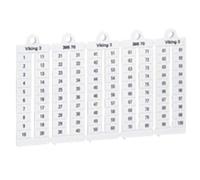 Legrand 039530 Plaque Repères à Lecture Horizontale pour Bloc de Jonction Viking3, Pas 8mm, avec Chiffres 1 à 100