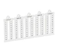 Legrand 039555 Plaque Repères à Lecture Verticale pour Bloc de Jonction Viking3, Pas 5mm, avec Chiffres 1 à 10