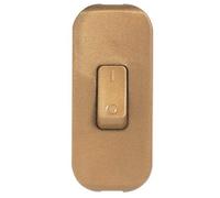 Legrand 040193 Interrupteur à Bascule à Touche de Couleur et Coupure Bipolaire, 2A, 250V, Vieil Or