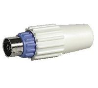 Legrand Fiche télévision coaxiale 050010 – femelle Ø9,52 mm normalisée – embout bleu