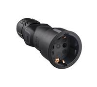 Legrand, 050341 Prise professionnelle avec presse-étoupes en caoutchouc noir, entrée avec prise de terre, base 2 pôles + terre 16 A
