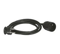 Legrand 051610 Rallonge Domestique avec Éclips de Protection, 2P+T, 5m Longueur, Noir