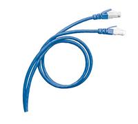 Legrand 051752 PVC Cordon de Brassage et Utilisateurs RJ45 LCS³ Catégorie6 S/FTP Blindé Impédance 100ohms, 1m Longueur, Bleu