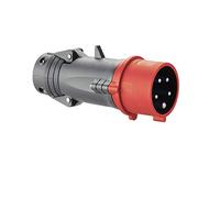 Legrand 052244 Plastique Fiche Mobile Droite Hypra IP44, 16A, 380V à 415V, 3P+N+T, Rouge