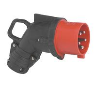 Legrand 052854 Caoutchouc Fiche Mobile Coudée Hypra IP44, 32A, 380V à 415V, 3P+N+T