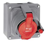 Prisinter Fixe 32 Ampères 3P+N+T Ip44 Rouge - Legrand Hypra 52904