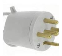 055857 - Fiche électrique male Legrand 3P+N+T 32A 400V - Sortie coudée à terre plate