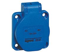 Legrand 057667 Prise à Encombrement Réduit à Brochage Bomestique, 16A, 250V, Bleu