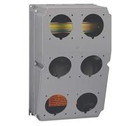 Legrand 059850 Hypra Coffret à Composer Prépercé avec Rail, Inrérieur pour 6 Prises, 16A ou 32A, 370mmx230mmx181mm